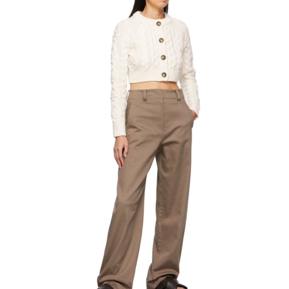 Loulou studio cropped cardigan - Picture 6 of 13